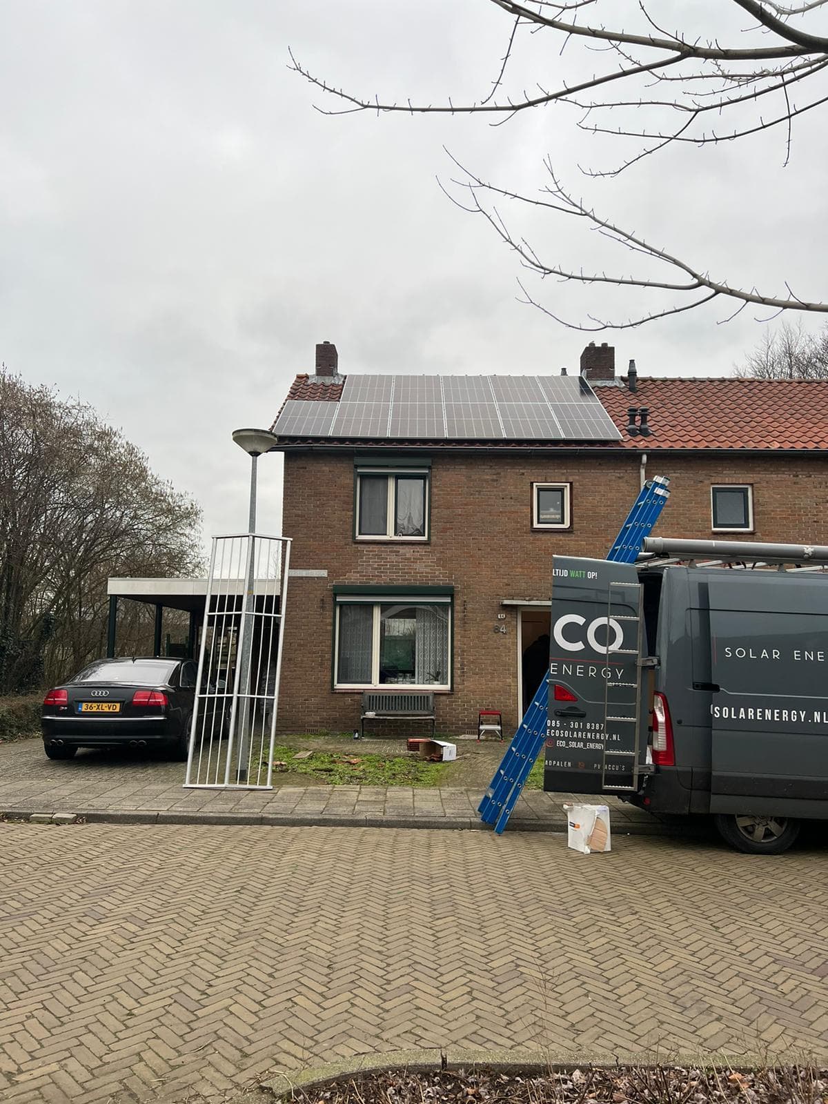 Duurzame energie-installatie bij Eerste Broekdijk in Aalten