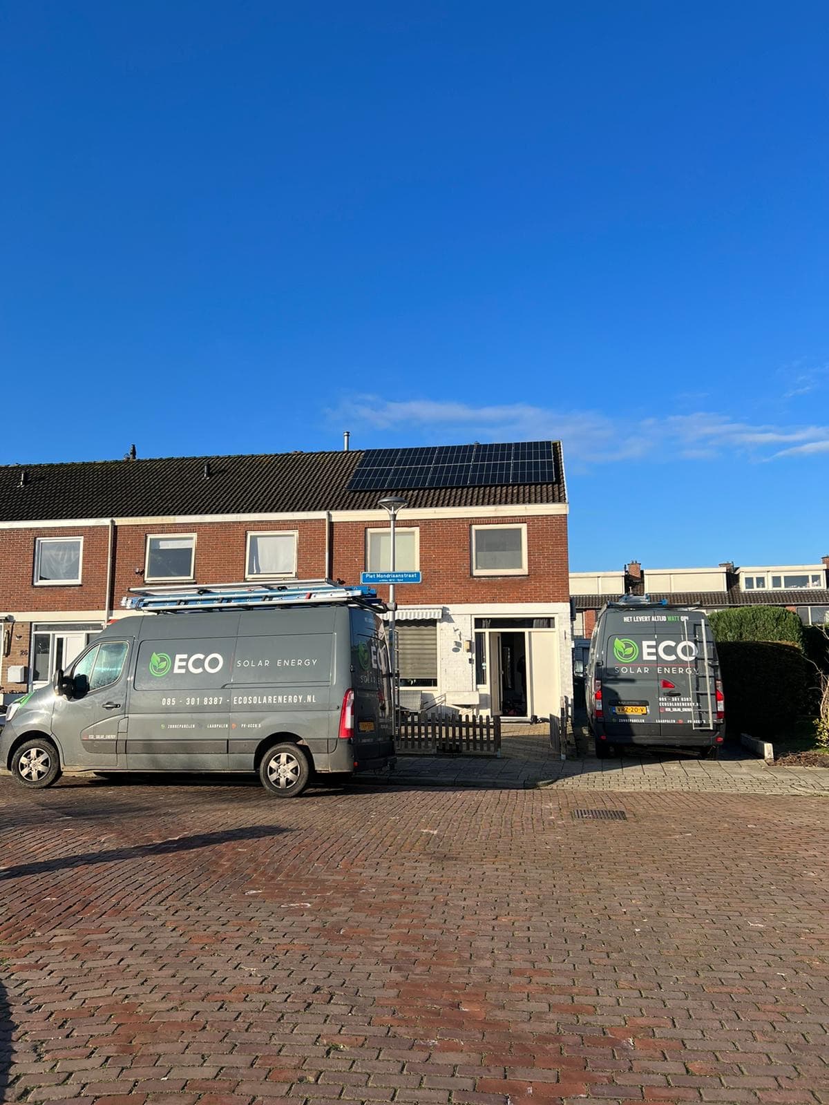 Duurzame energie-installatie bij Piet Mondriaanstraat in Regio Achterhoek