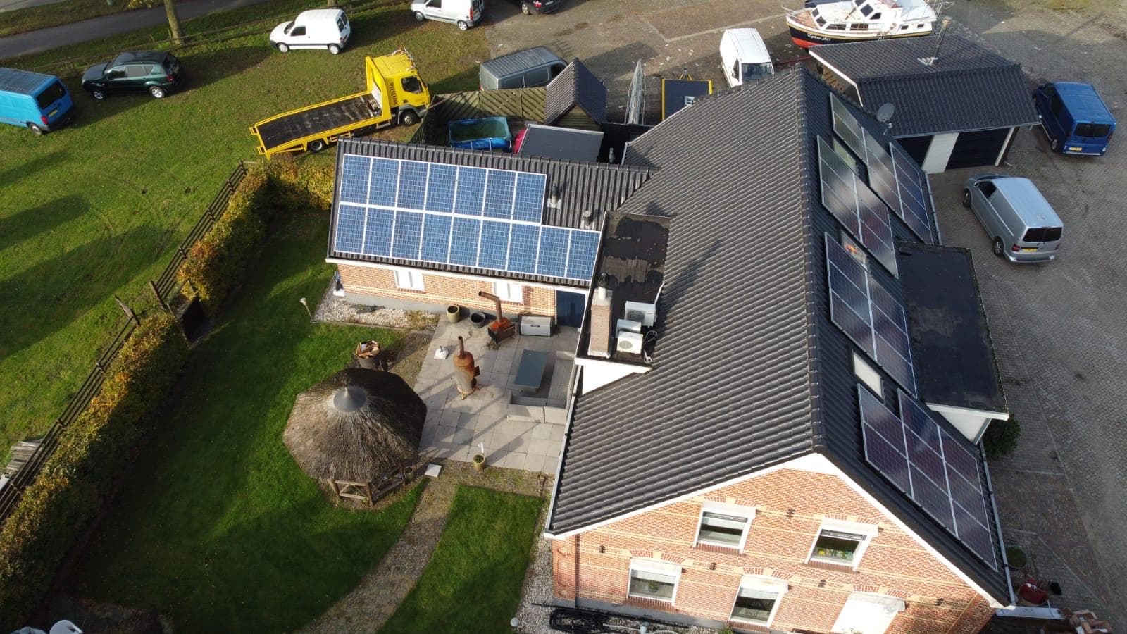Duurzame energie-installatie bij Woonhuis met werkplaats in Varsseveld
